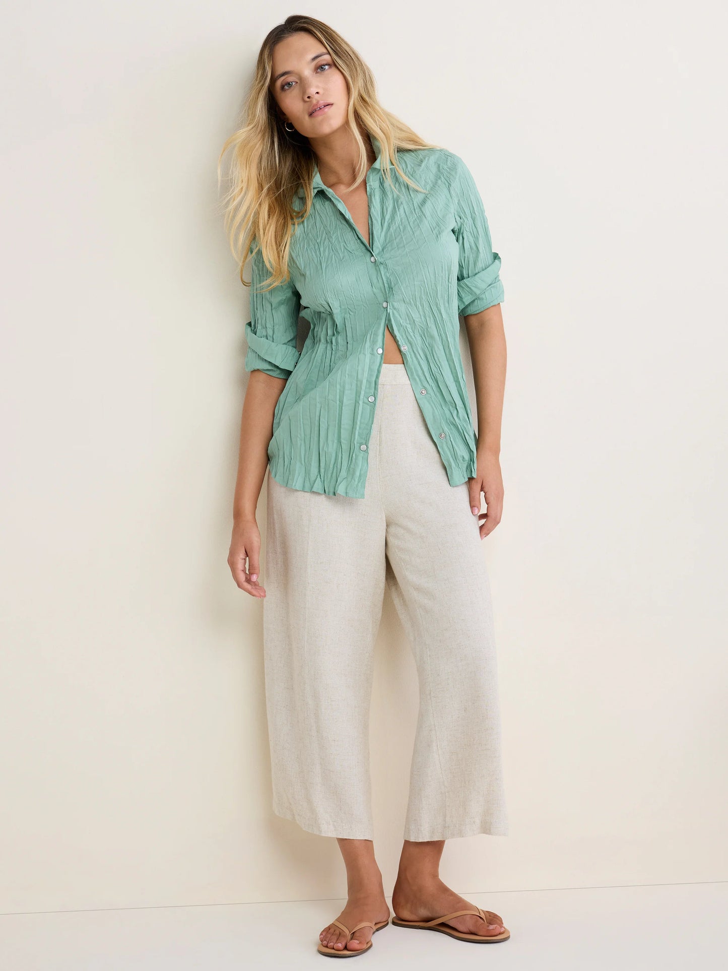 nz by NIC+ZOE Core Cotton Crinkle Shirt