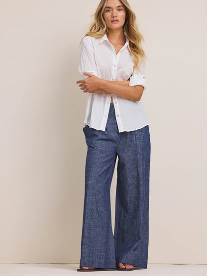 nz by NIC+ZOE Core Cotton Crinkle Shirt