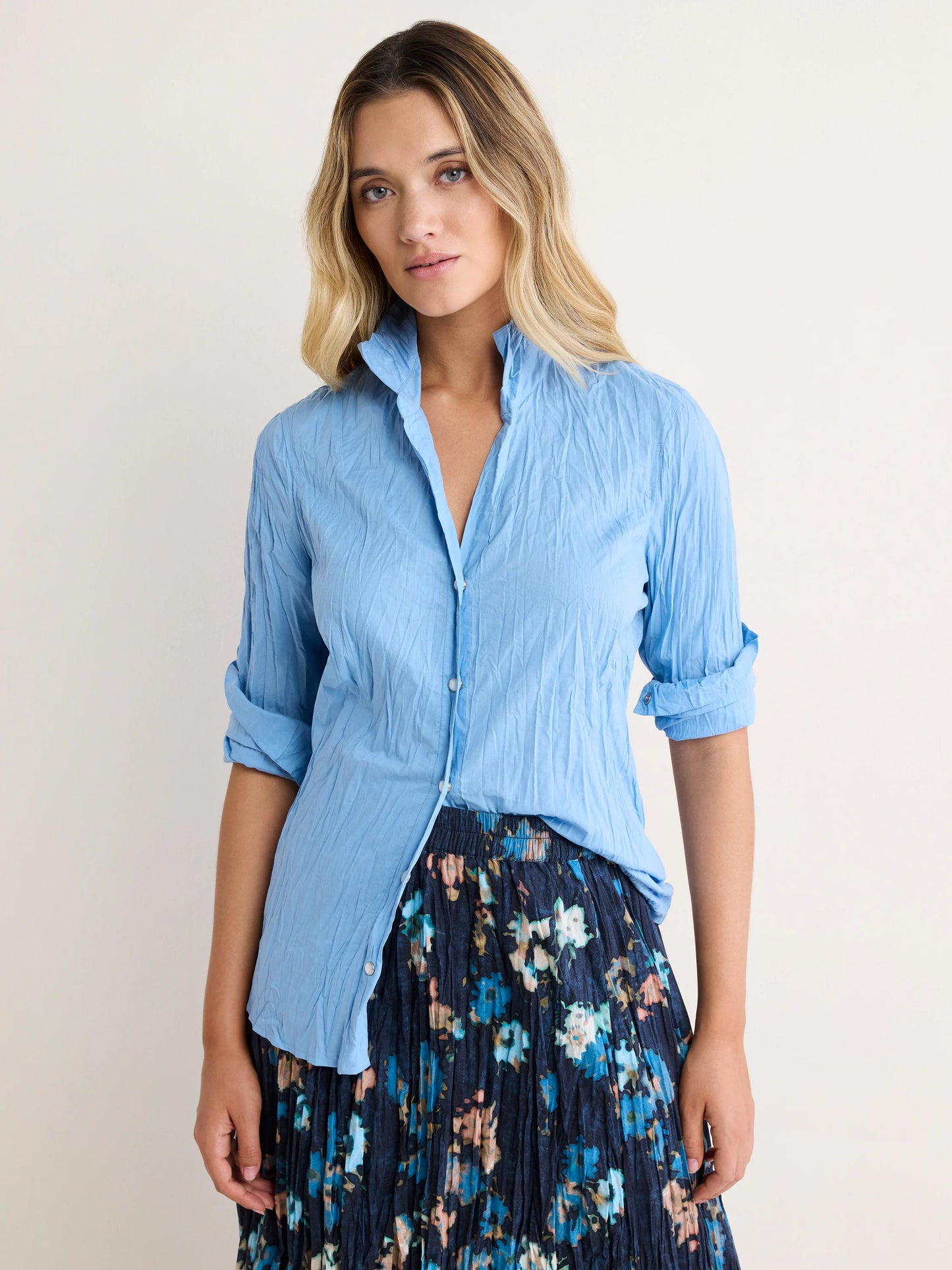 nz by NIC+ZOE Core Cotton Crinkle Shirt