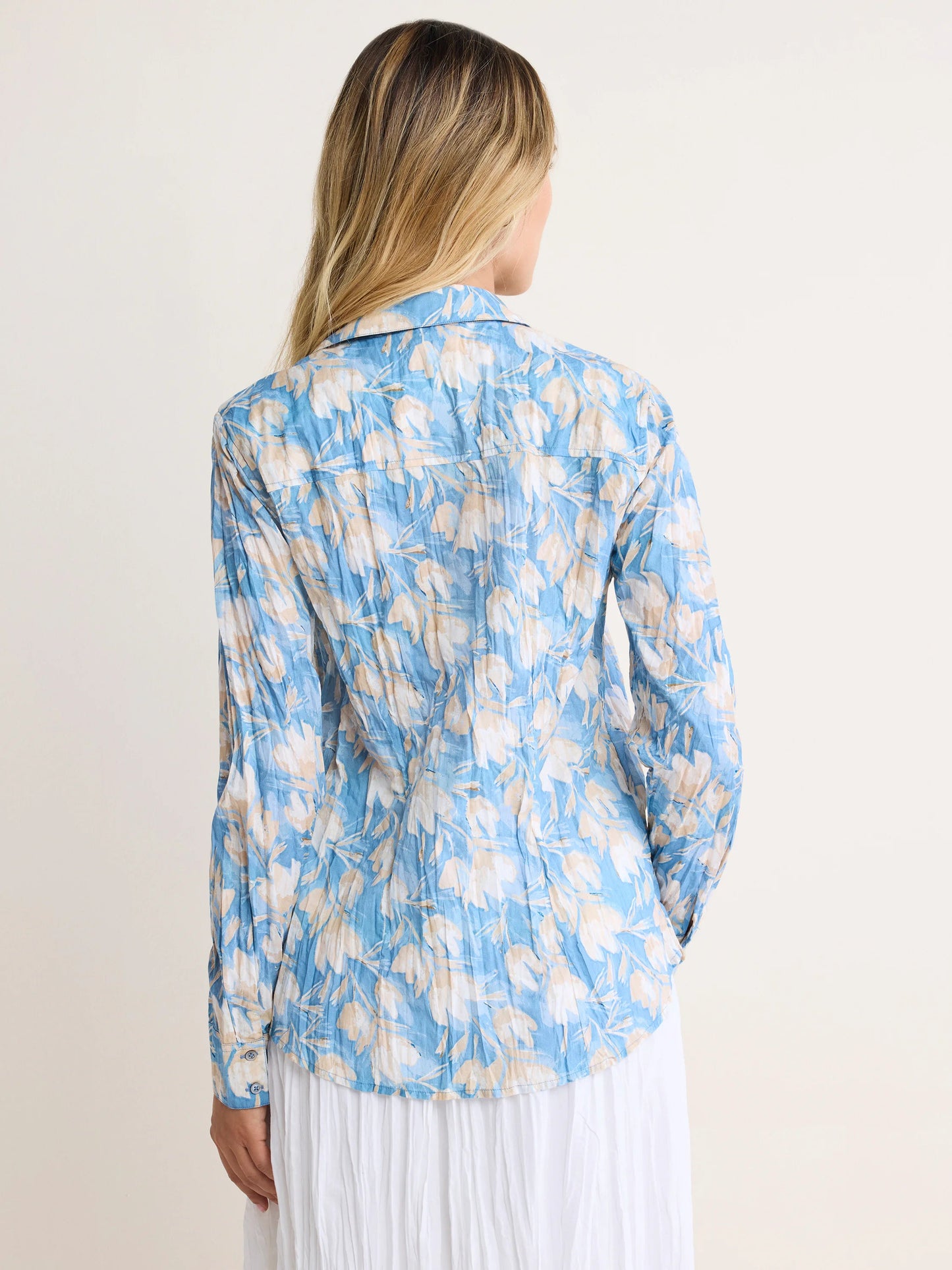 nz by NIC+ZOE Shadow Floral Core Cotton Crinkle Shirt