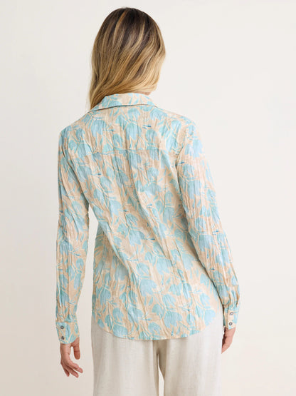 nz by NIC+ZOE Shadow Floral Core Cotton Crinkle Shirt