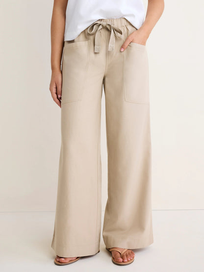 nz by NIC+ZOE Carson Cotton Linen Pant