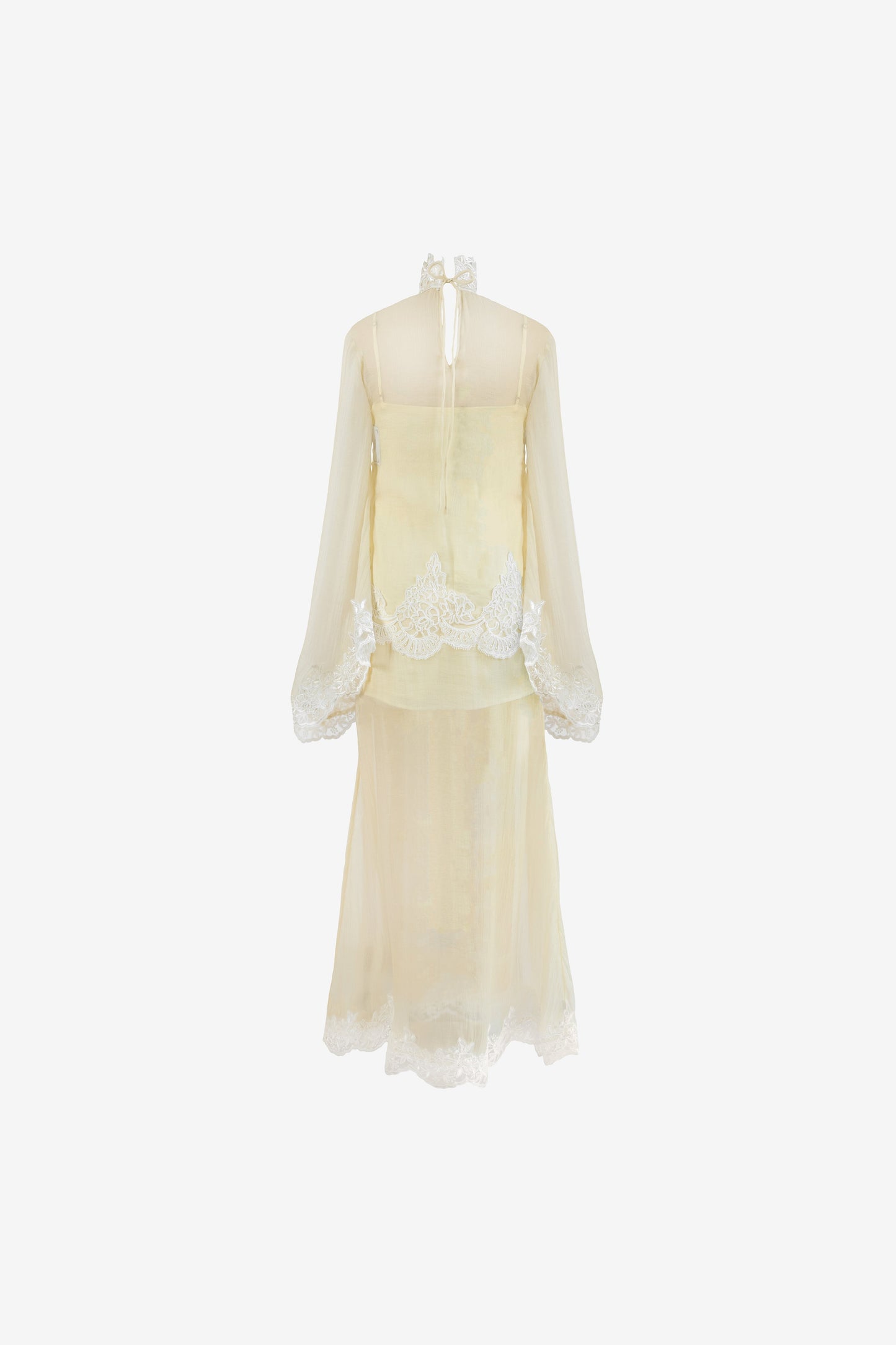 Liz Organza Dress — Pastel Yellow