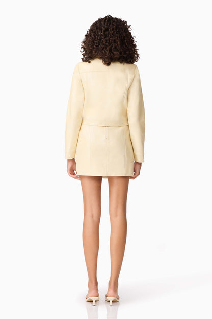 CURAAE Airlie Jacket & Mini Skirt Set in Yellow