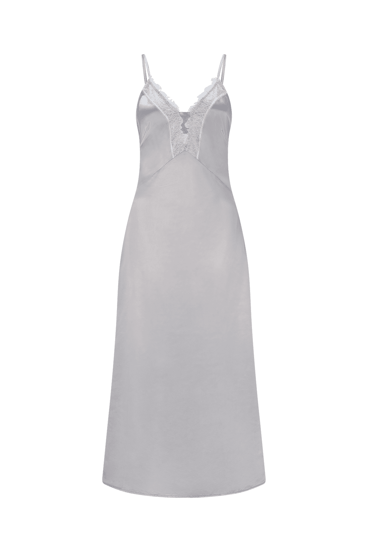 CURAAE Camellia Midi Dress in Silver