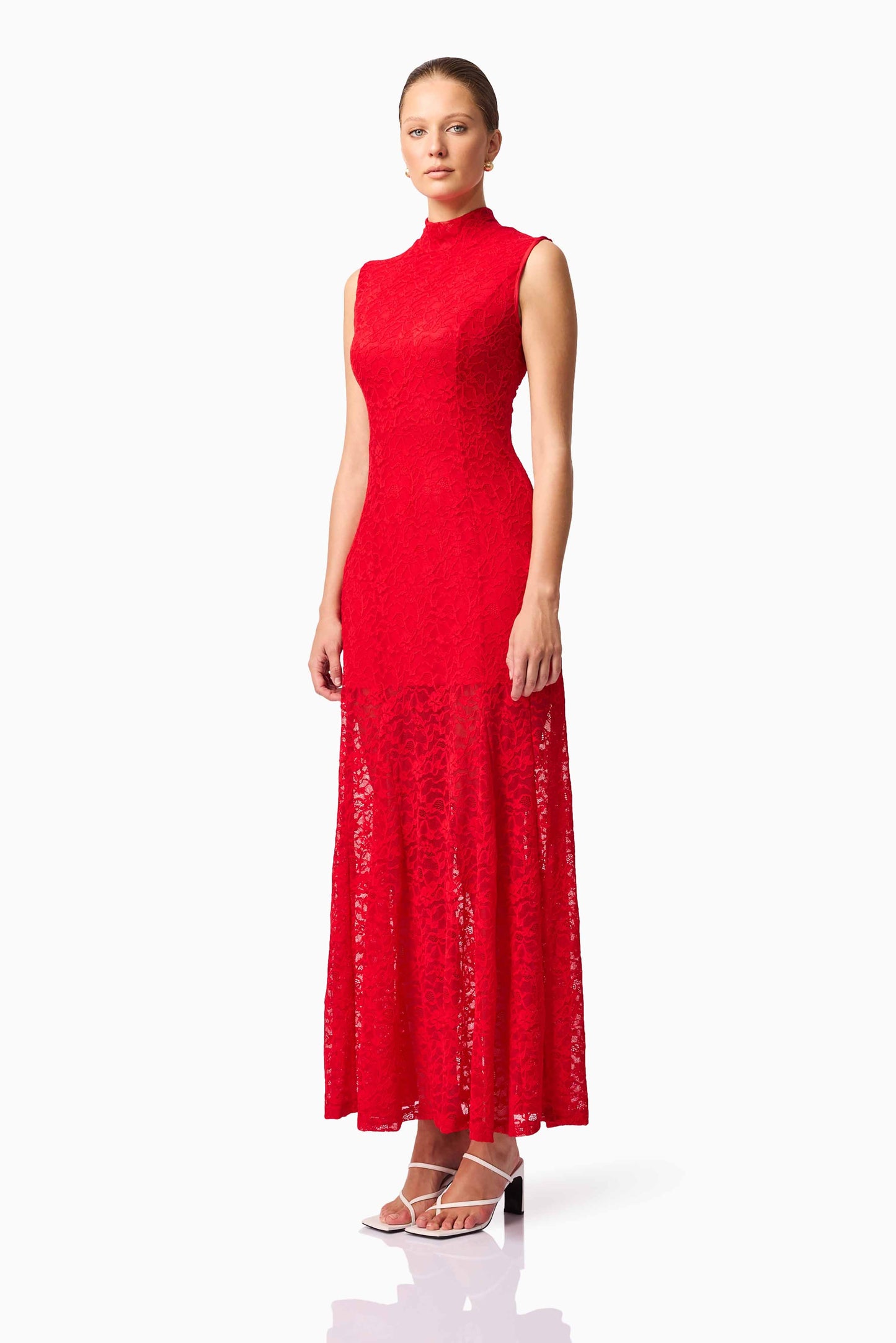 CURAAE Ariella Maxi Dress in Red
