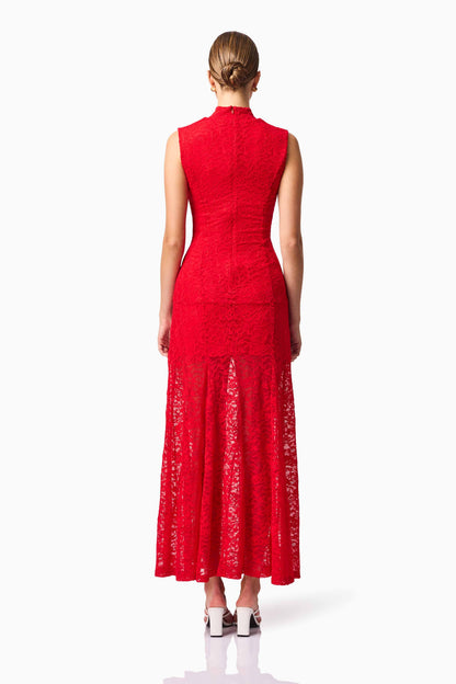 CURAAE Ariella Maxi Dress in Red