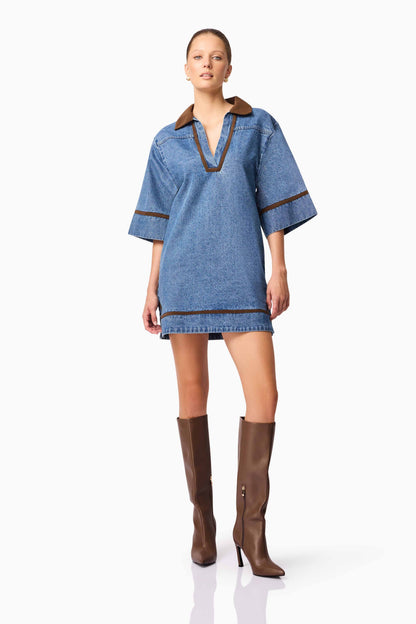 CURAAE Rhea Denim Shirt Dress
