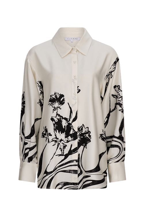 CURAAE Cannes Shirt in White and Black