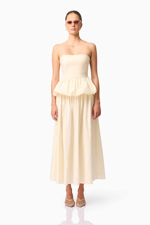 CURAAE Delia Top & Skirt Set in White