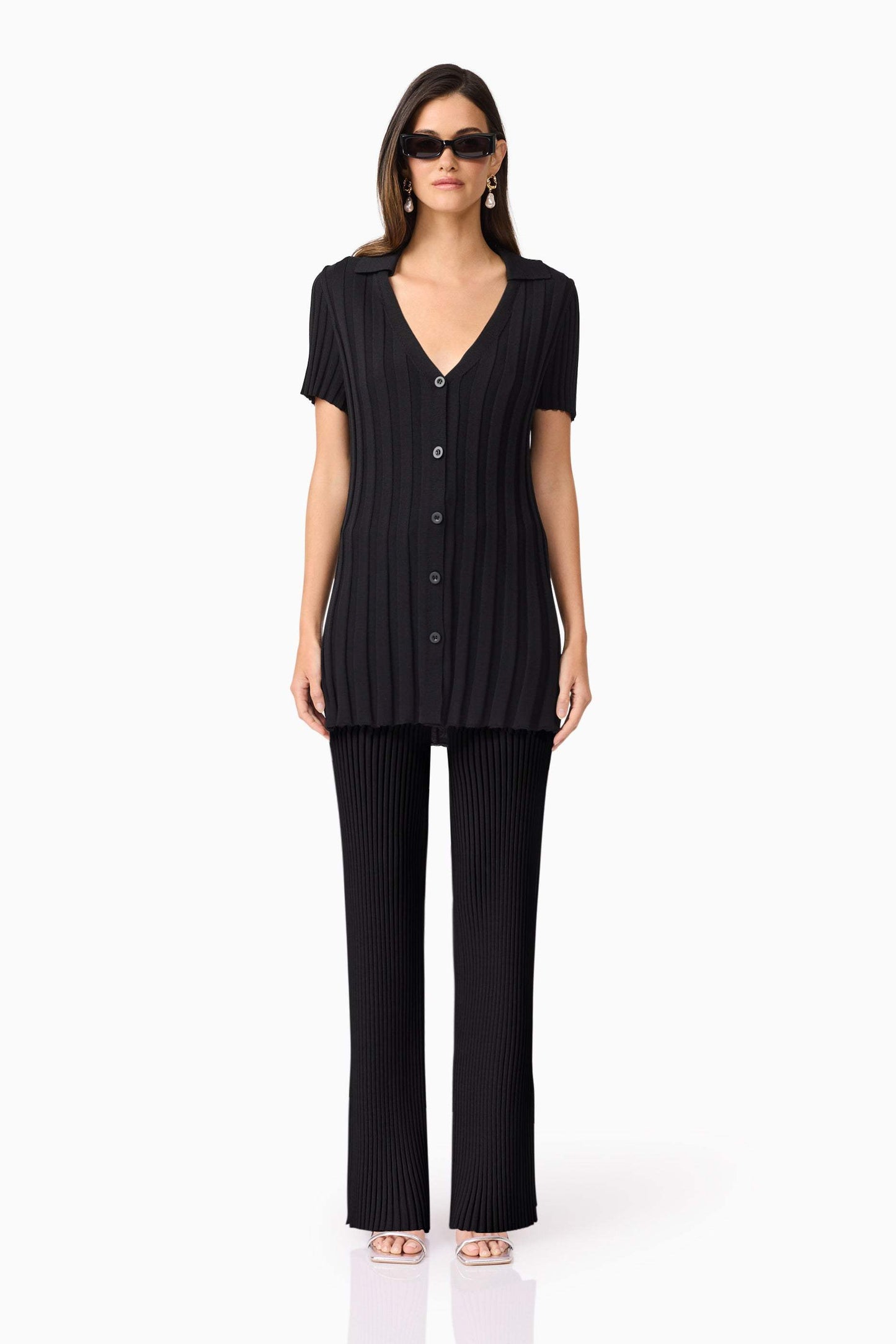 CURAAE Annabelle Knit Shirt In Black