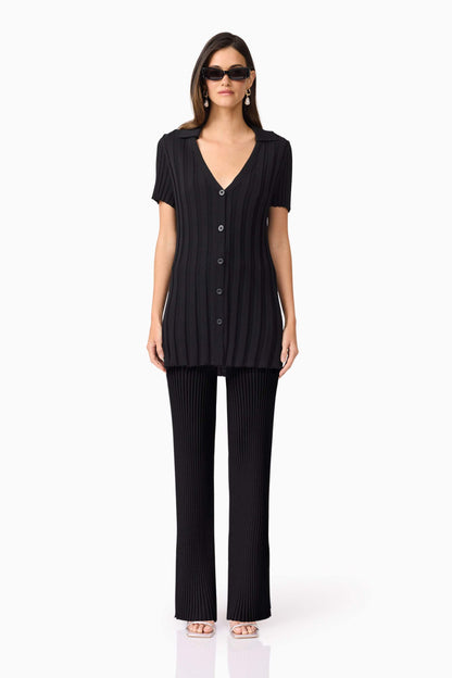 CURAAE Annabelle Knit Shirt In Black