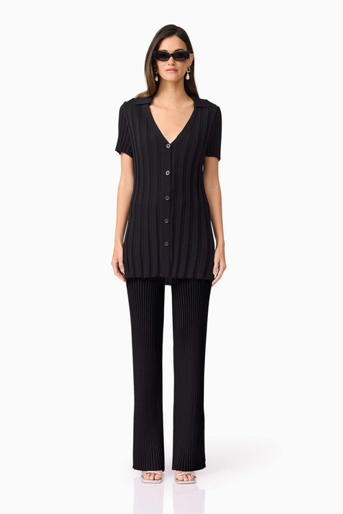 CURAAE Annabelle Knit Shirt In Black