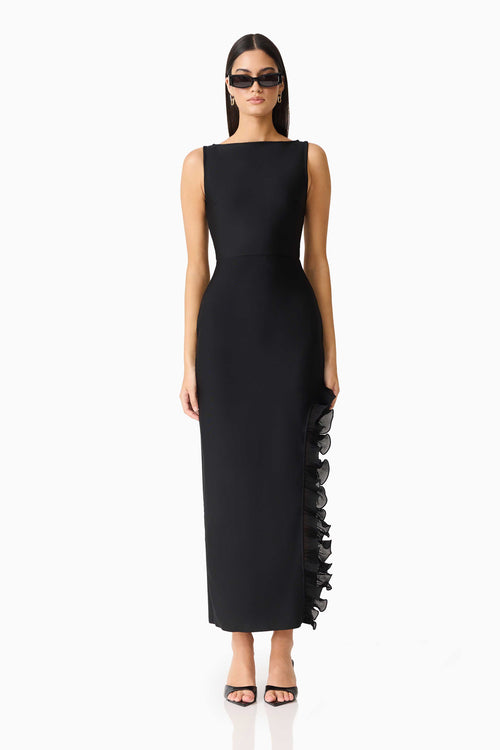CURAAE Catiana Maxi Dress in Black