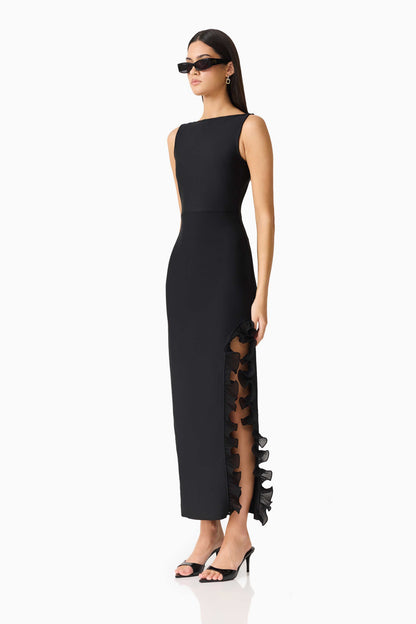 CURAAE Catiana Maxi Dress in Black