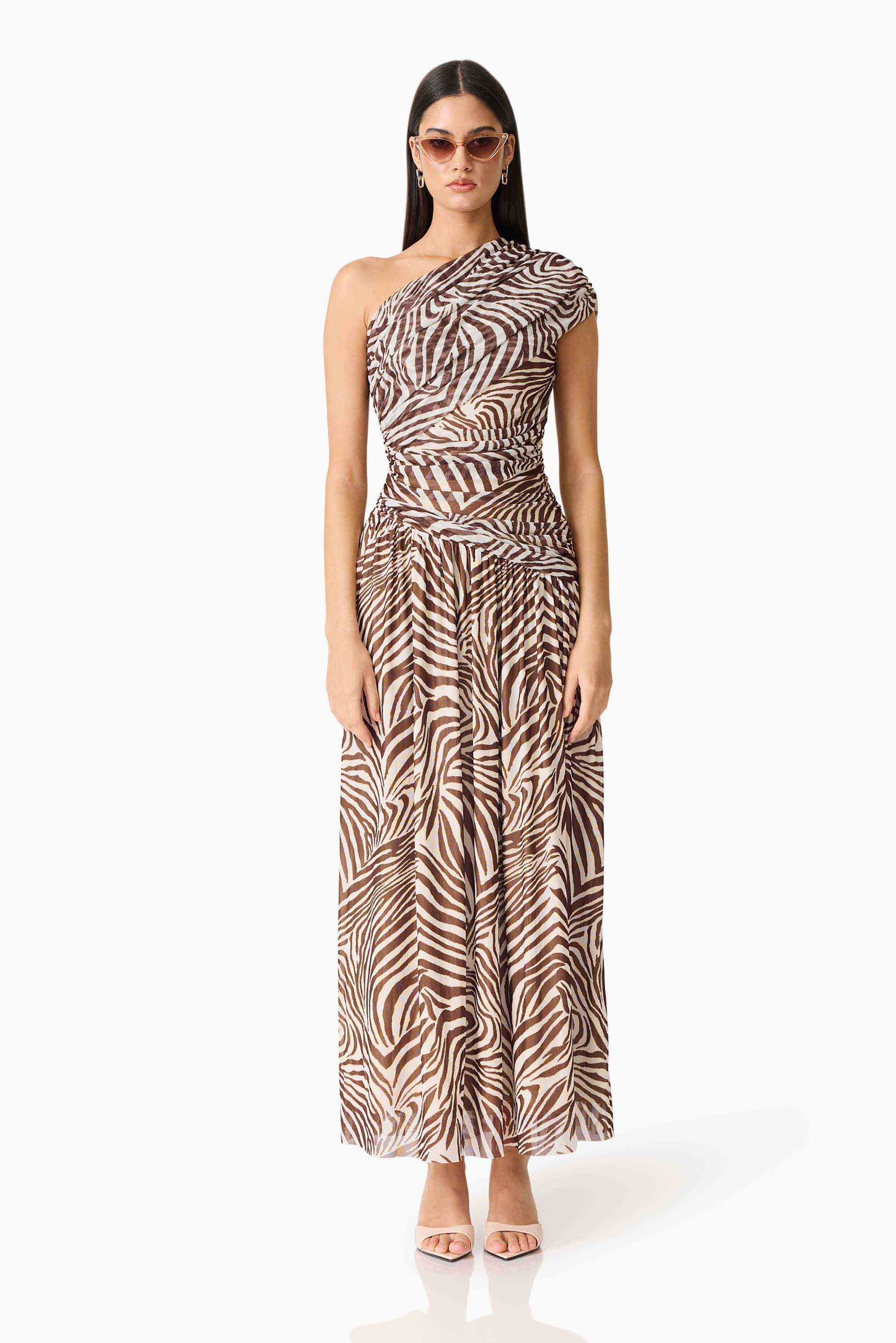CURAAE Arabelle Maxi Dress in Zebra Print
