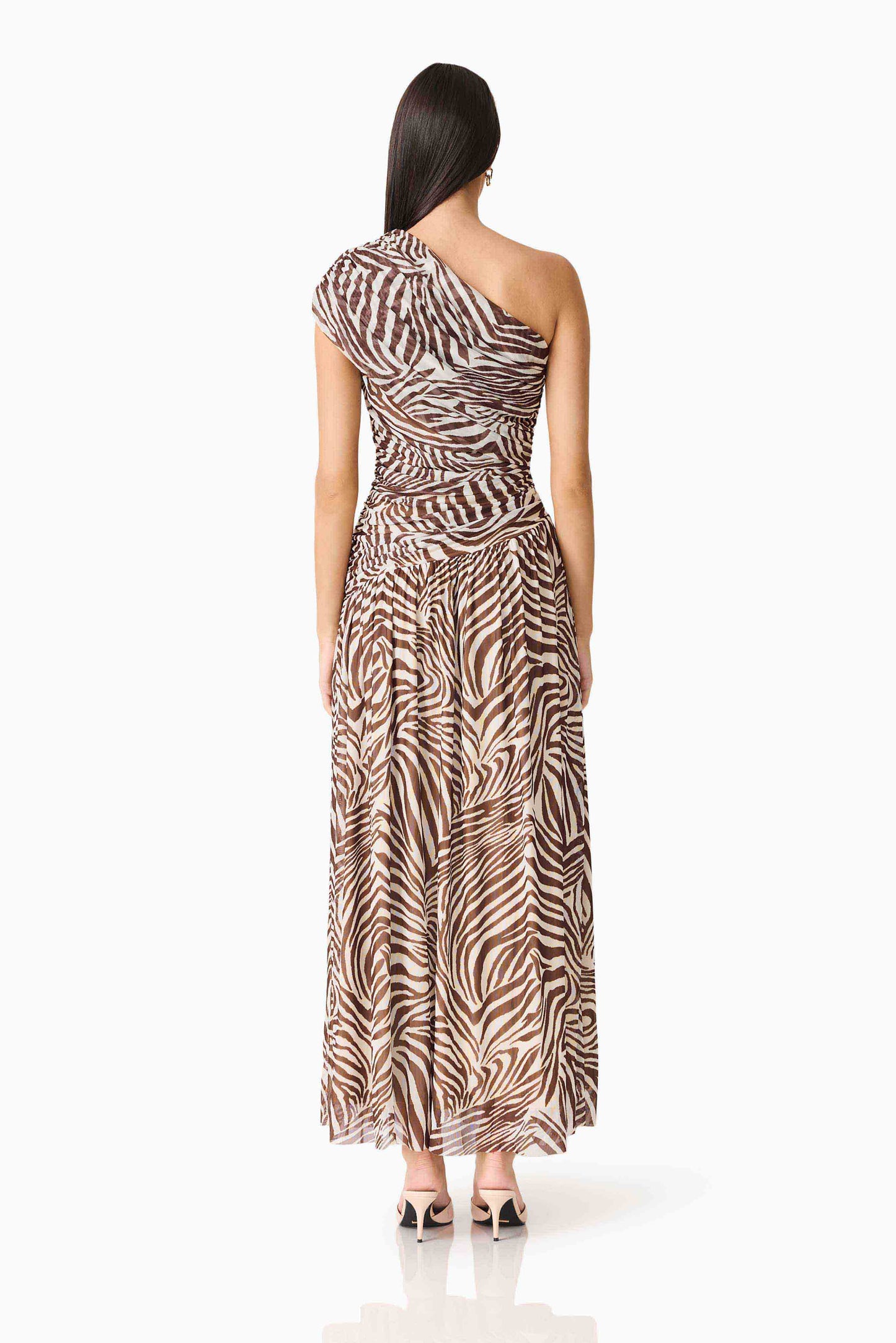 CURAAE Arabelle Maxi Dress in Zebra Print