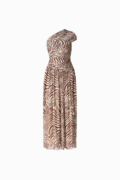 CURAAE Arabelle Maxi Dress in Zebra Print