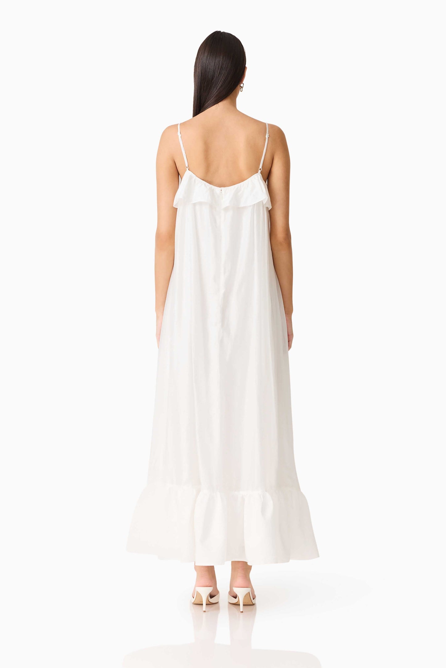 CURAAE Estrella Maxi Dress in White