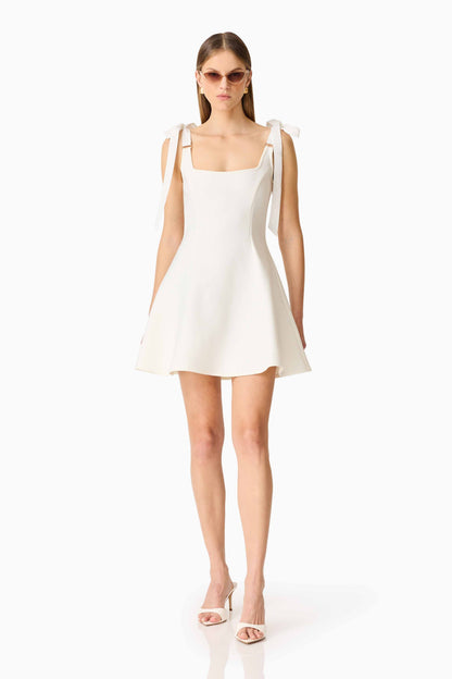 CURAAE Chantel Mini Dress in White