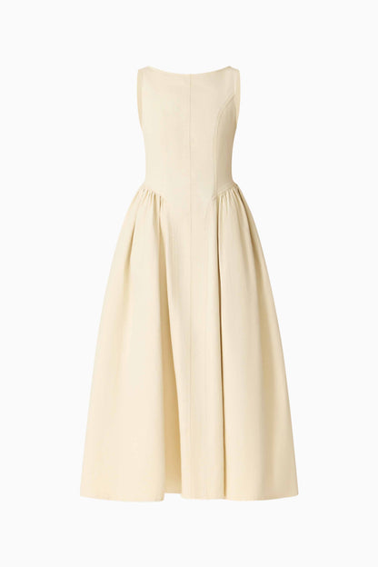 CURAAE Lavelle Maxi Dress in Lemon Yellow