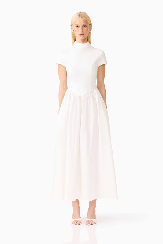 CURAAE Amaris Midi Dress in White