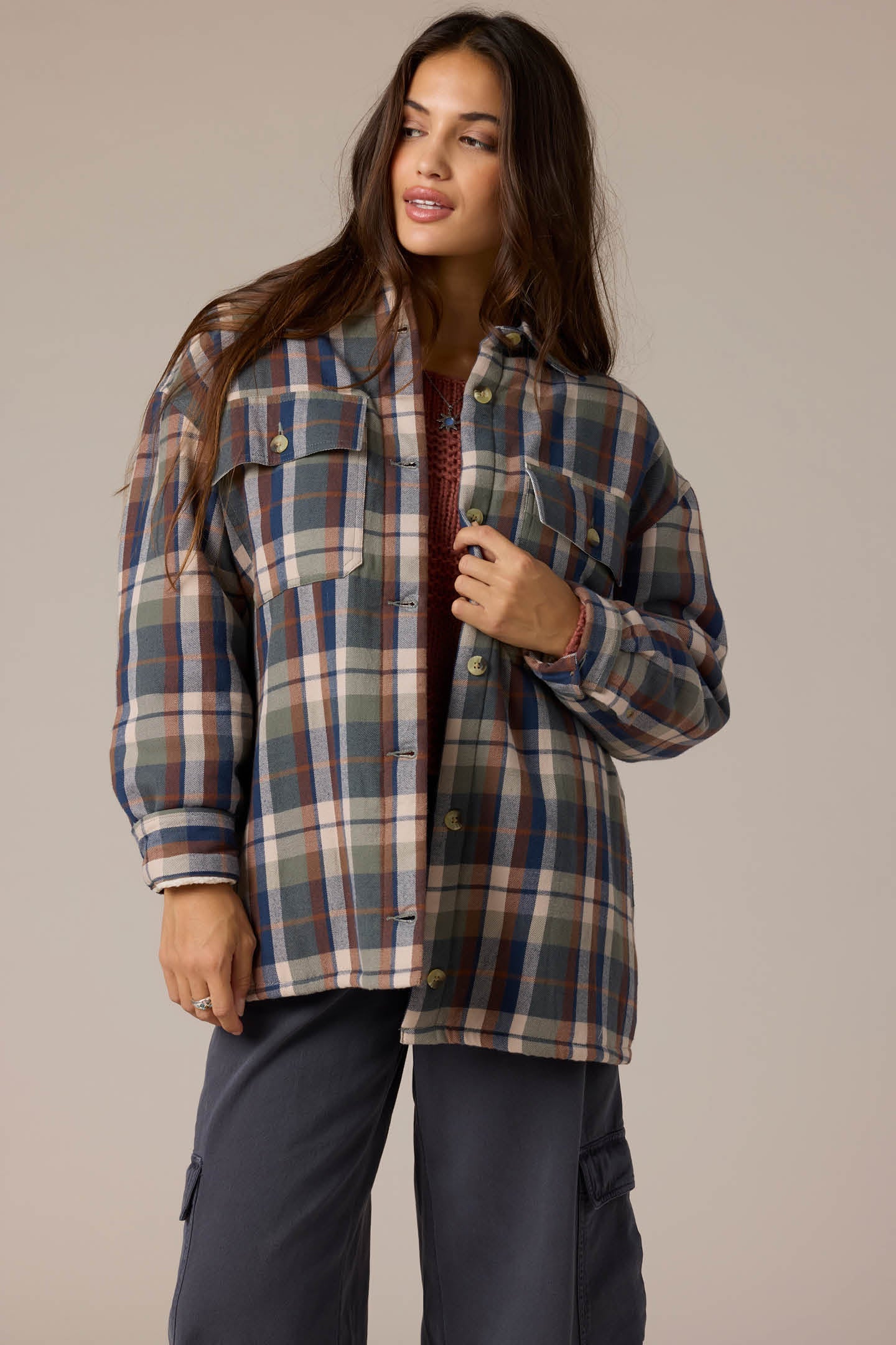 Chance High Pile Lined Flannel Jacket