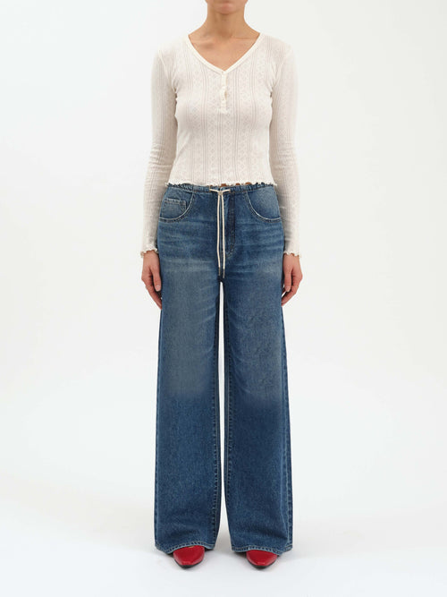 Daze Madison Mid Rise Wide Leg Jean