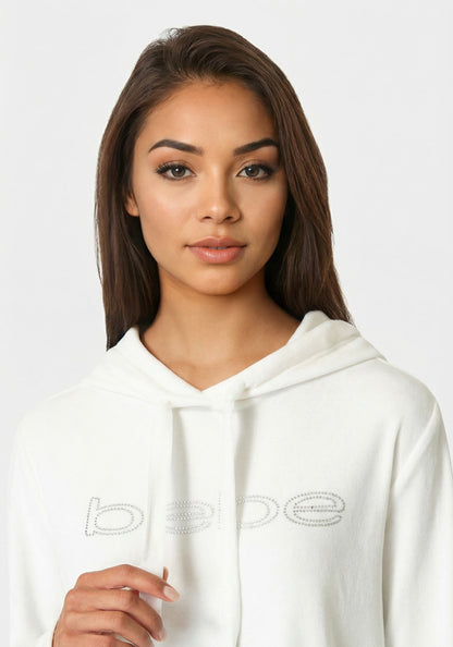 Velour Hooded Rhinestone Sleep & Lounge Dress