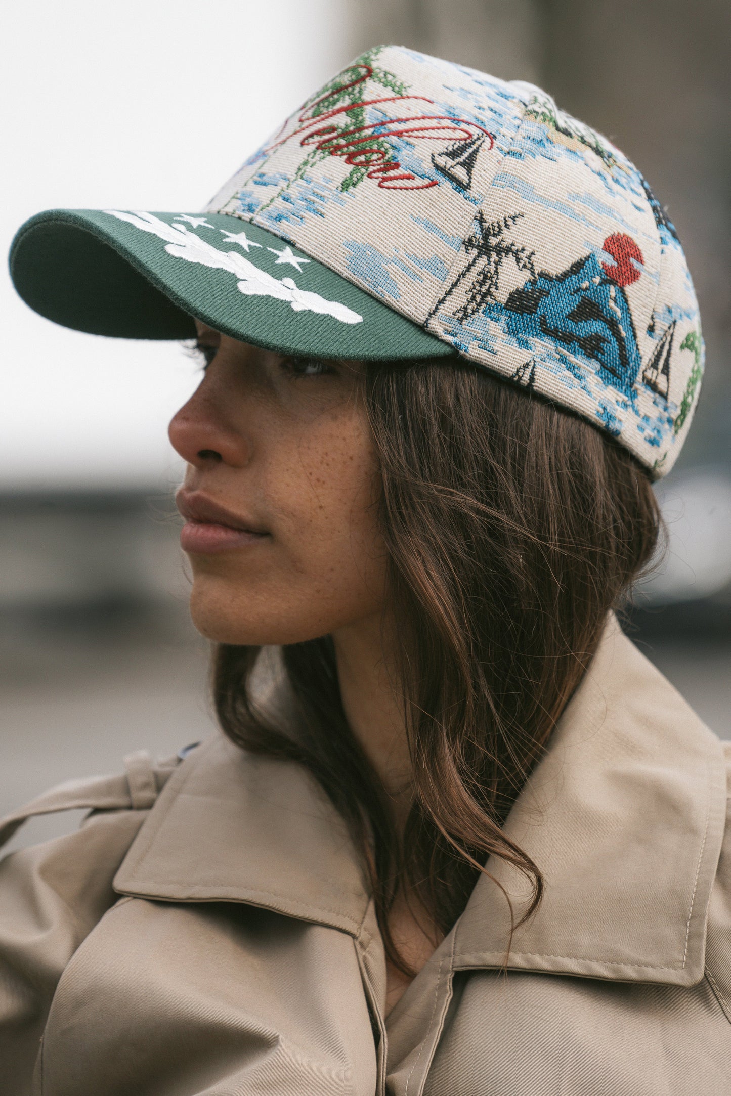 Palm Jacquard Hat