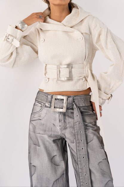 Faria Belted Jeans