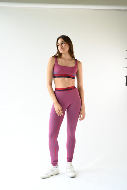 Cora Ribbed Leggings — Rouge