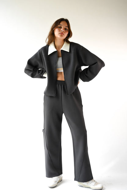 Harry Knit Neoprene Pants — Charcoal