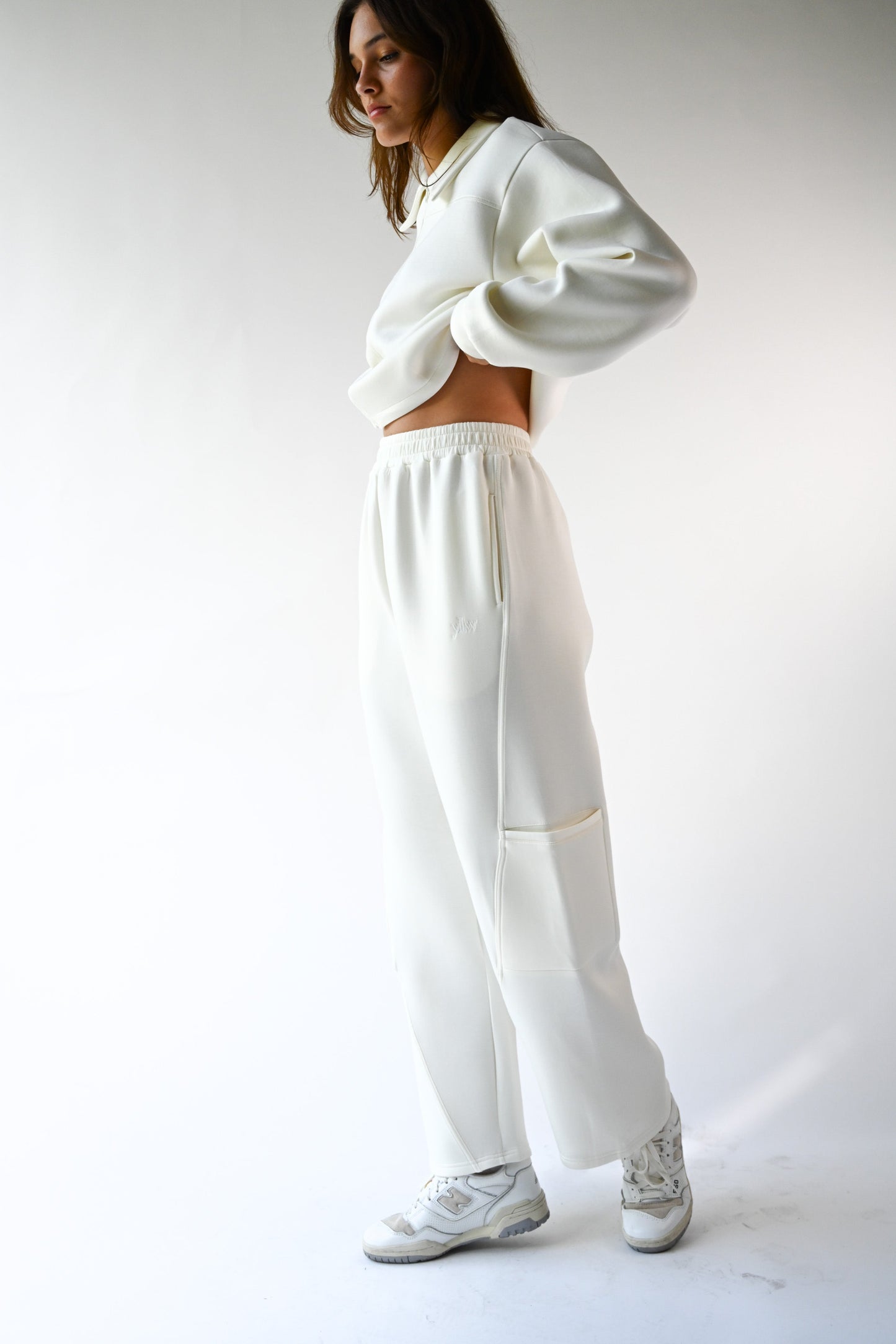 Harry Knit Neoprene Pants — Offwhite