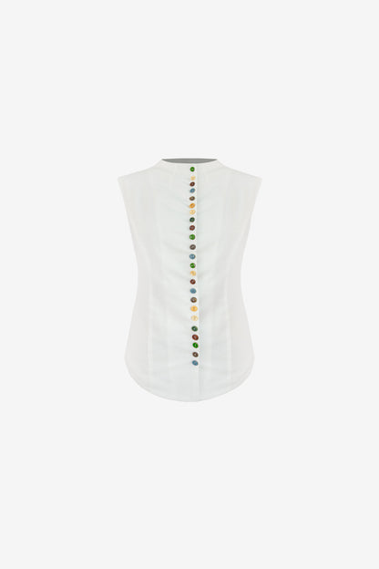Quinn Linen Top