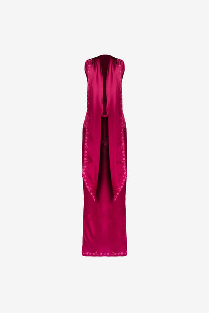 Nina Silk Dress — Azalea
