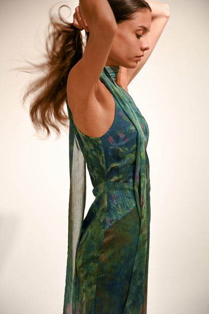 Monet Dress — Irises