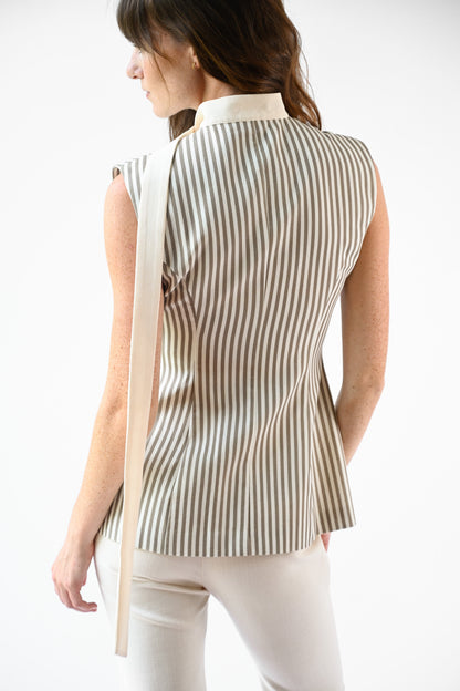 Lila Linen Scarf Top