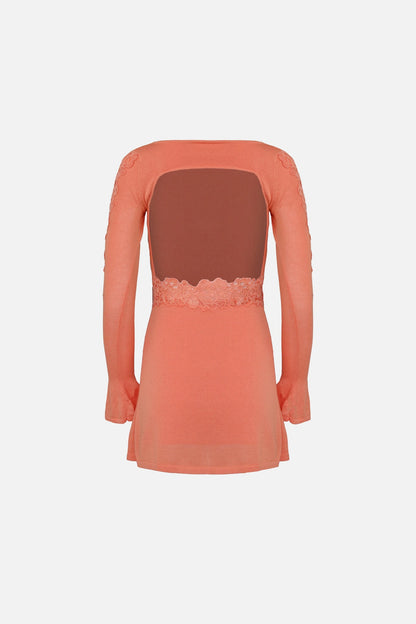 Delphine Dress — Peach
