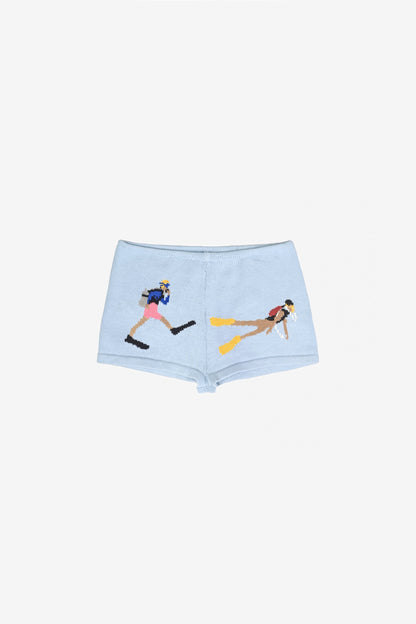 Diver Cotton Knit Shorts