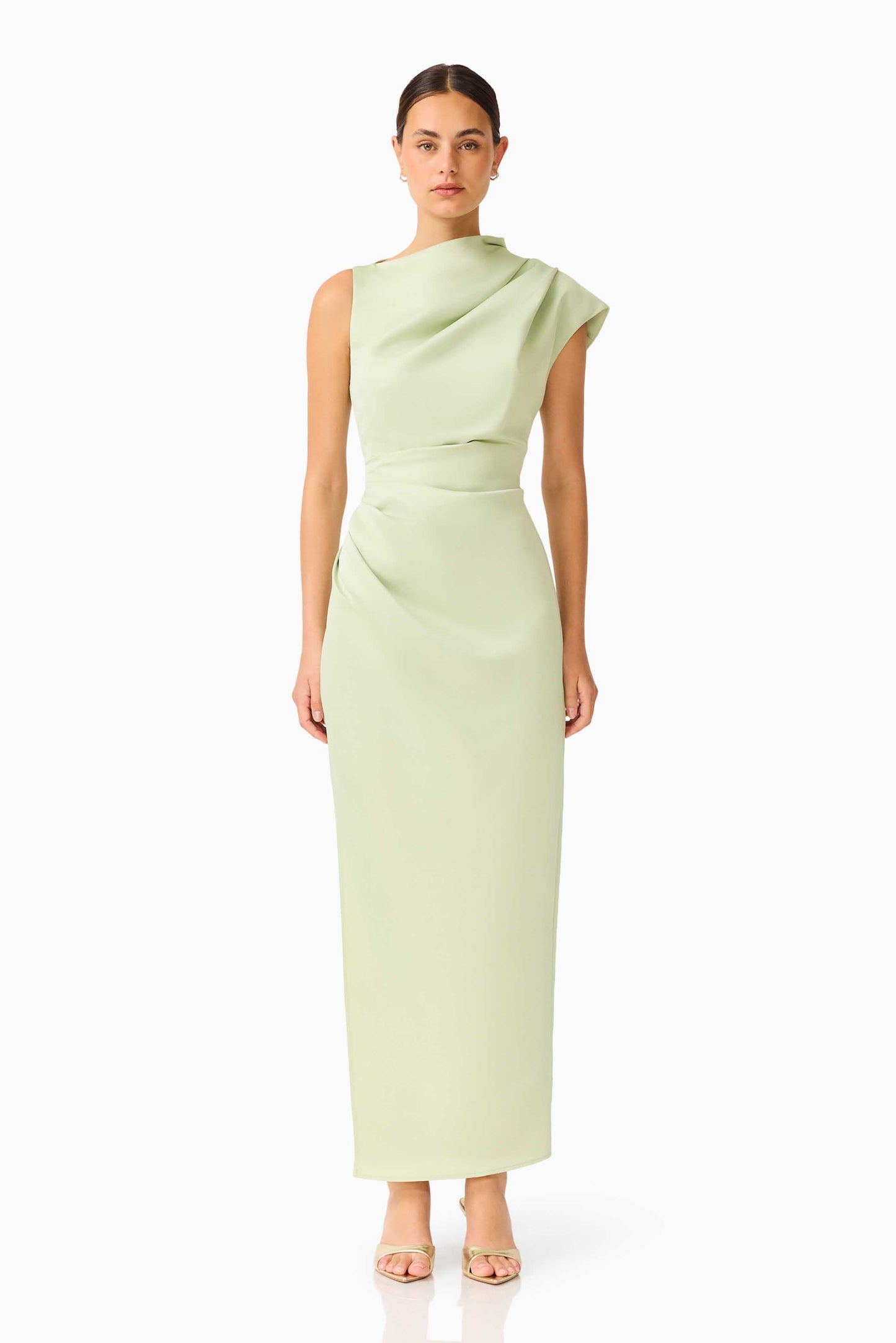 Coralie Maxi Gown in Sage Green