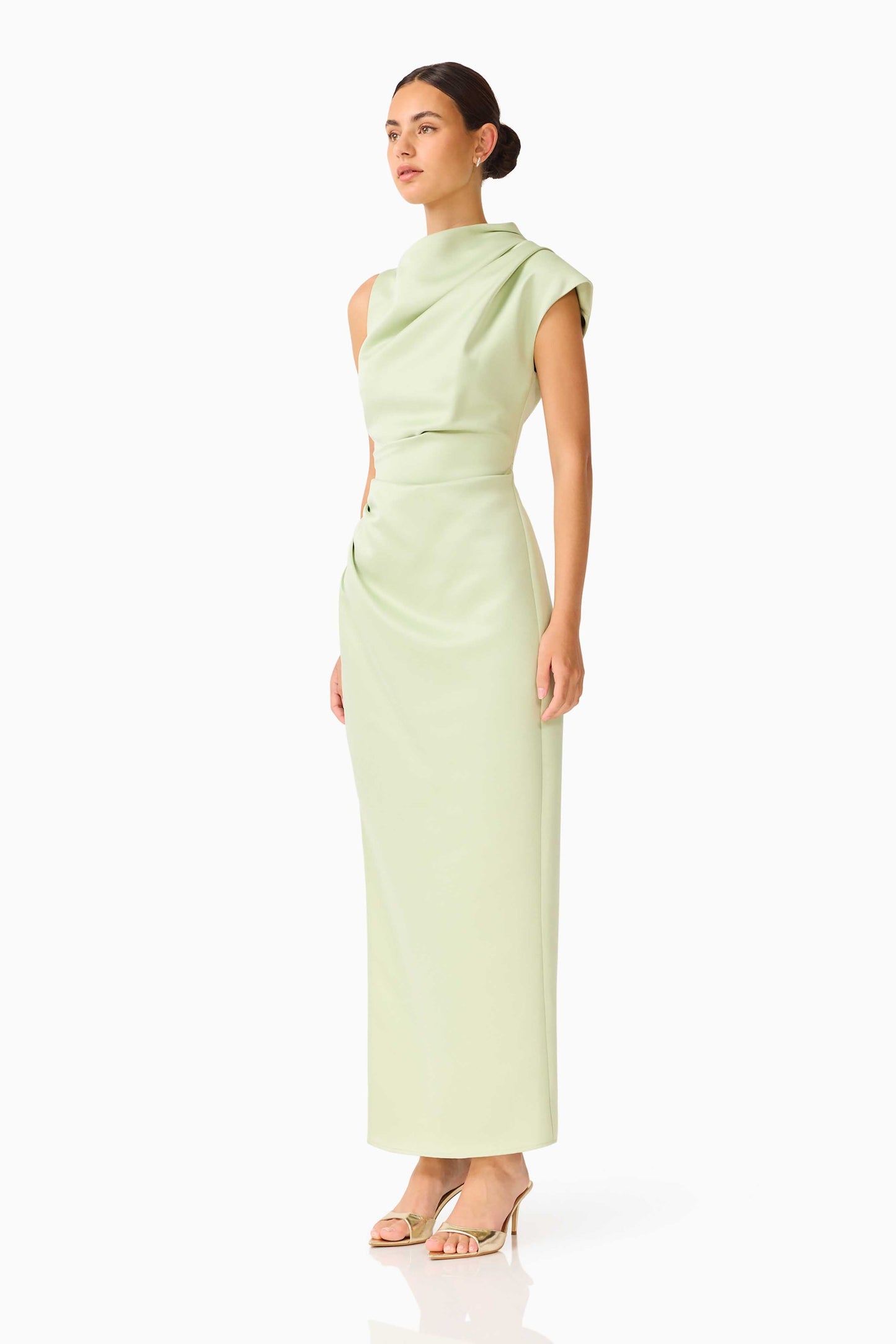 Coralie Maxi Gown in Sage Green
