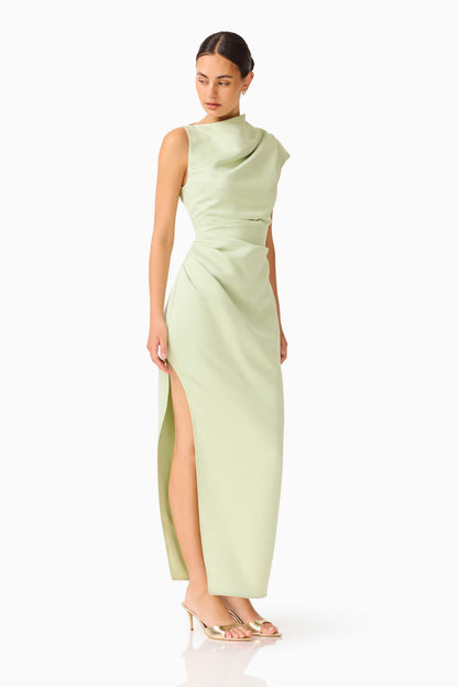 Coralie Maxi Gown in Sage Green