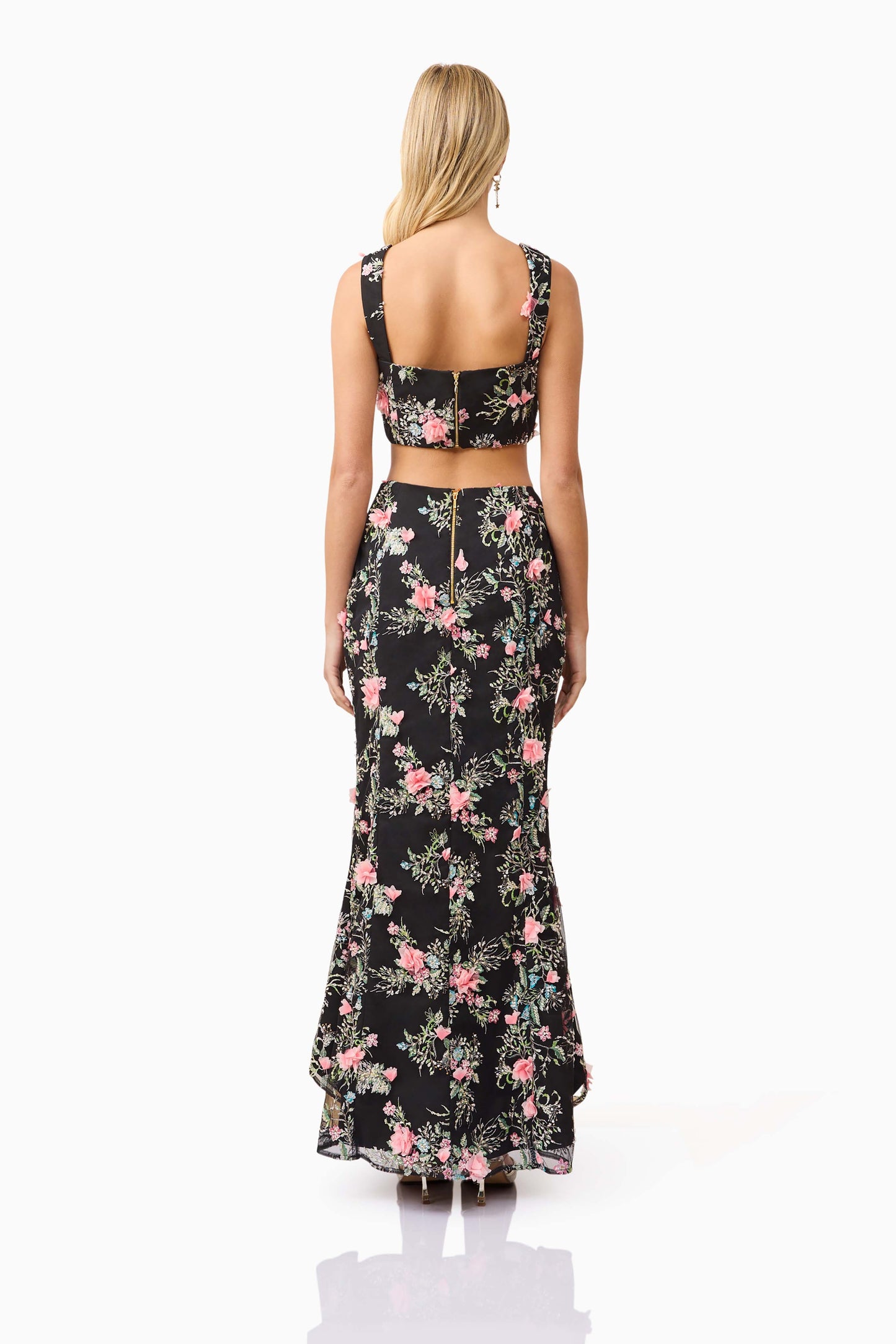 Gaia Floral Set in Black