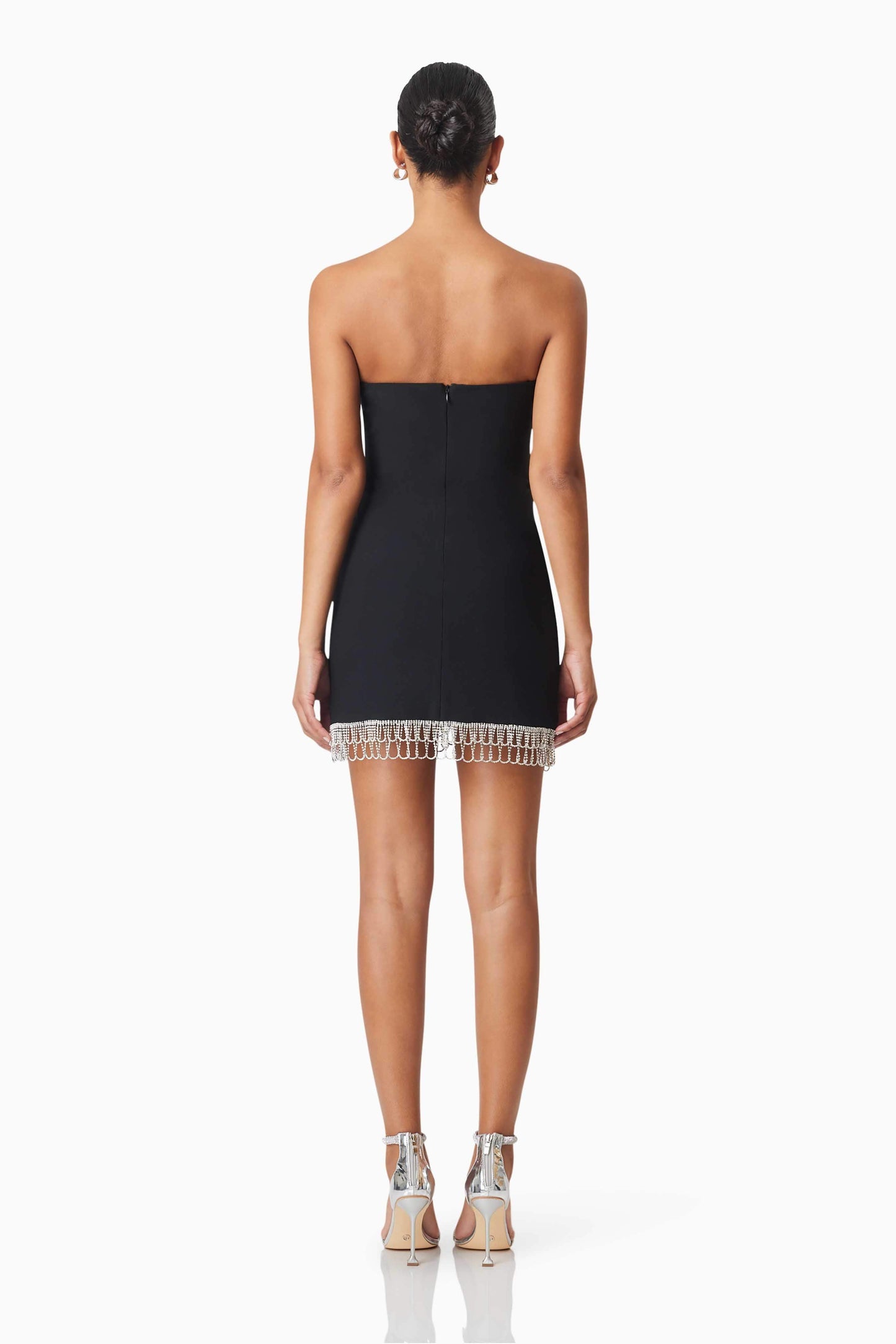 Delia Party Mini Dress In Black