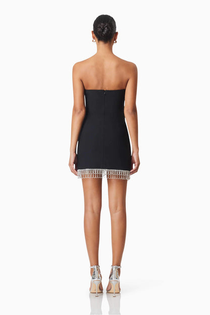 Delia Party Mini Dress In Black