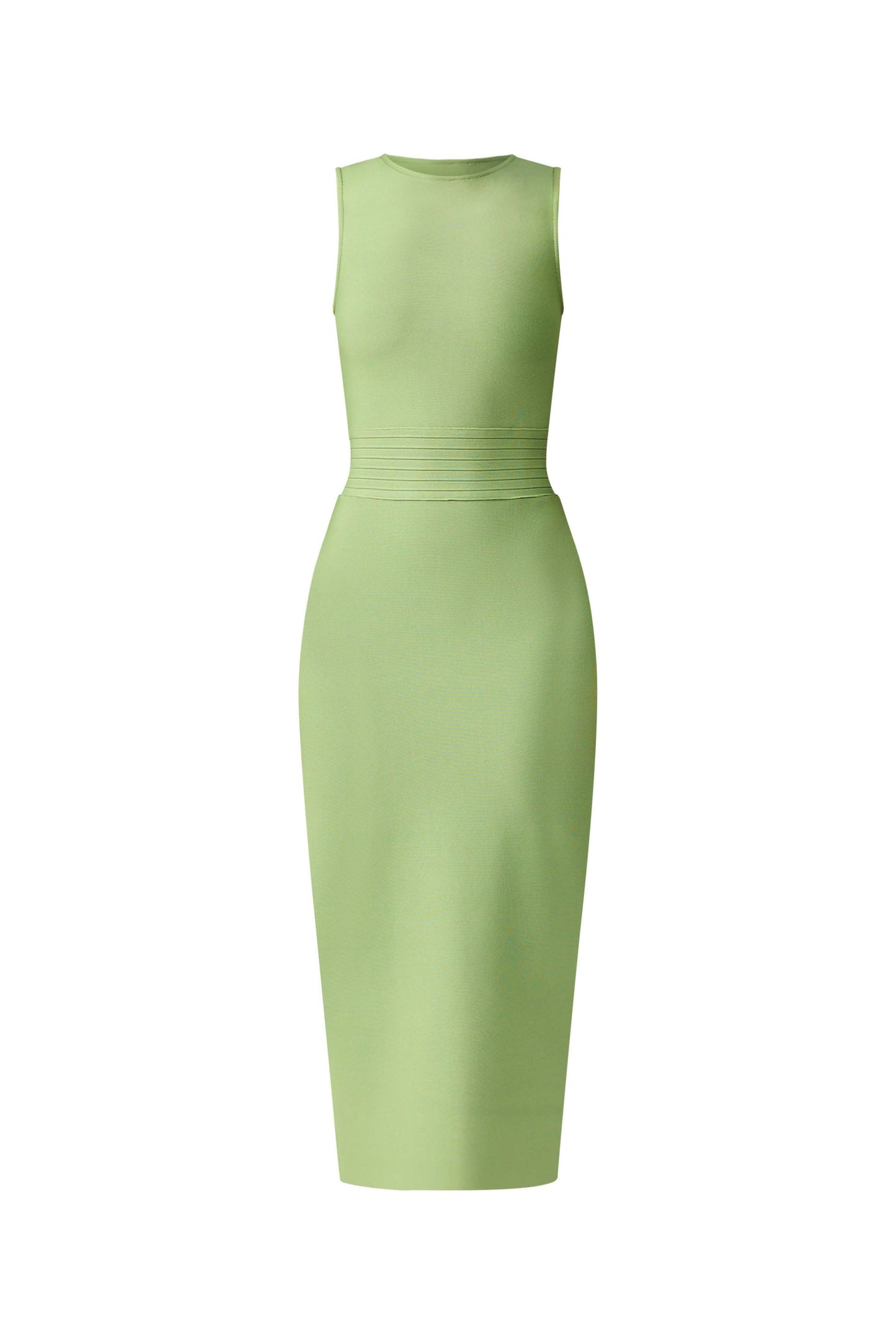Seraphina Fitted Midi Dress in Green