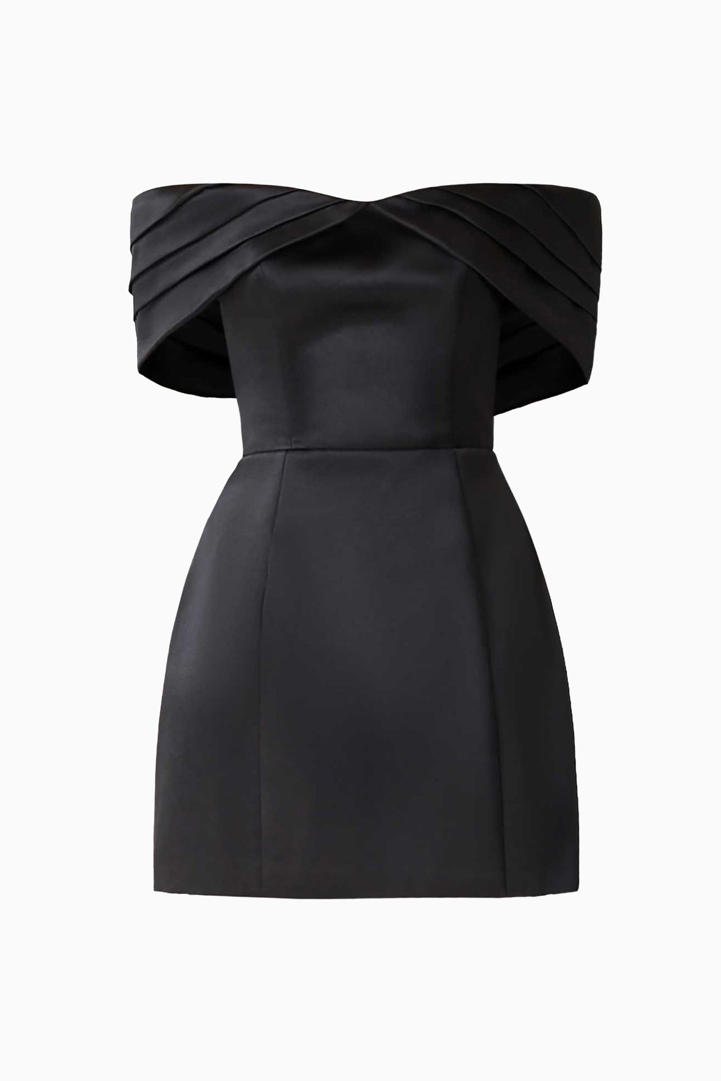 Hope Off The Shoulder Mini Dress in Black