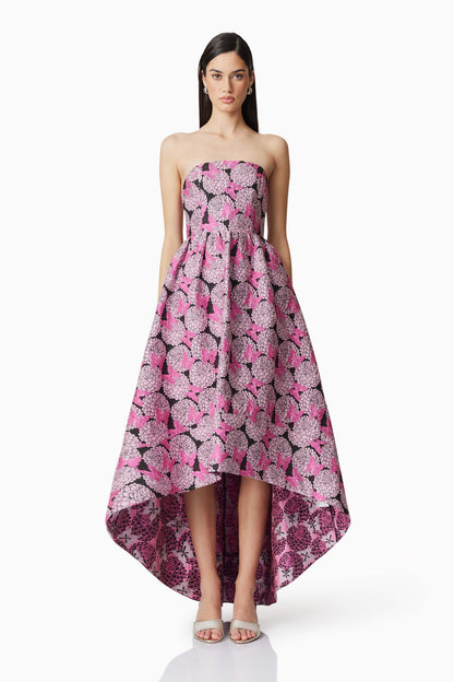 Aimee Strapless Gown in Pink