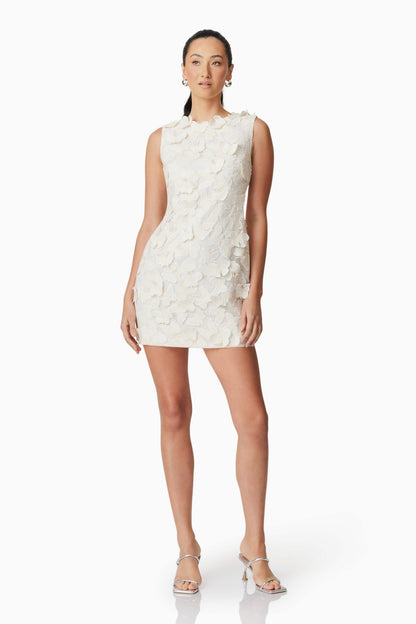 Scarlett Mini Shift Dress in White